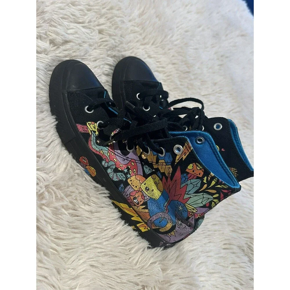 Converse All Star Unisex Kids High Top Sneakers Black/Multicolor US 3 EU 35